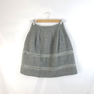 ♦️5/$20 Madewell Grey Wool Blend A-line Skirt 0
